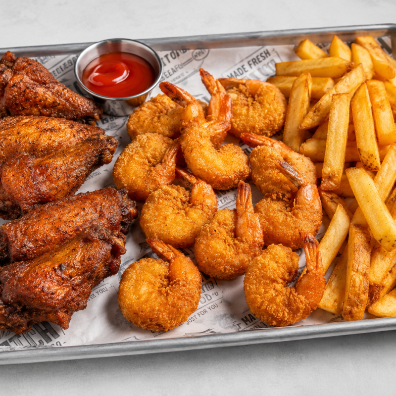 wings n shrimp